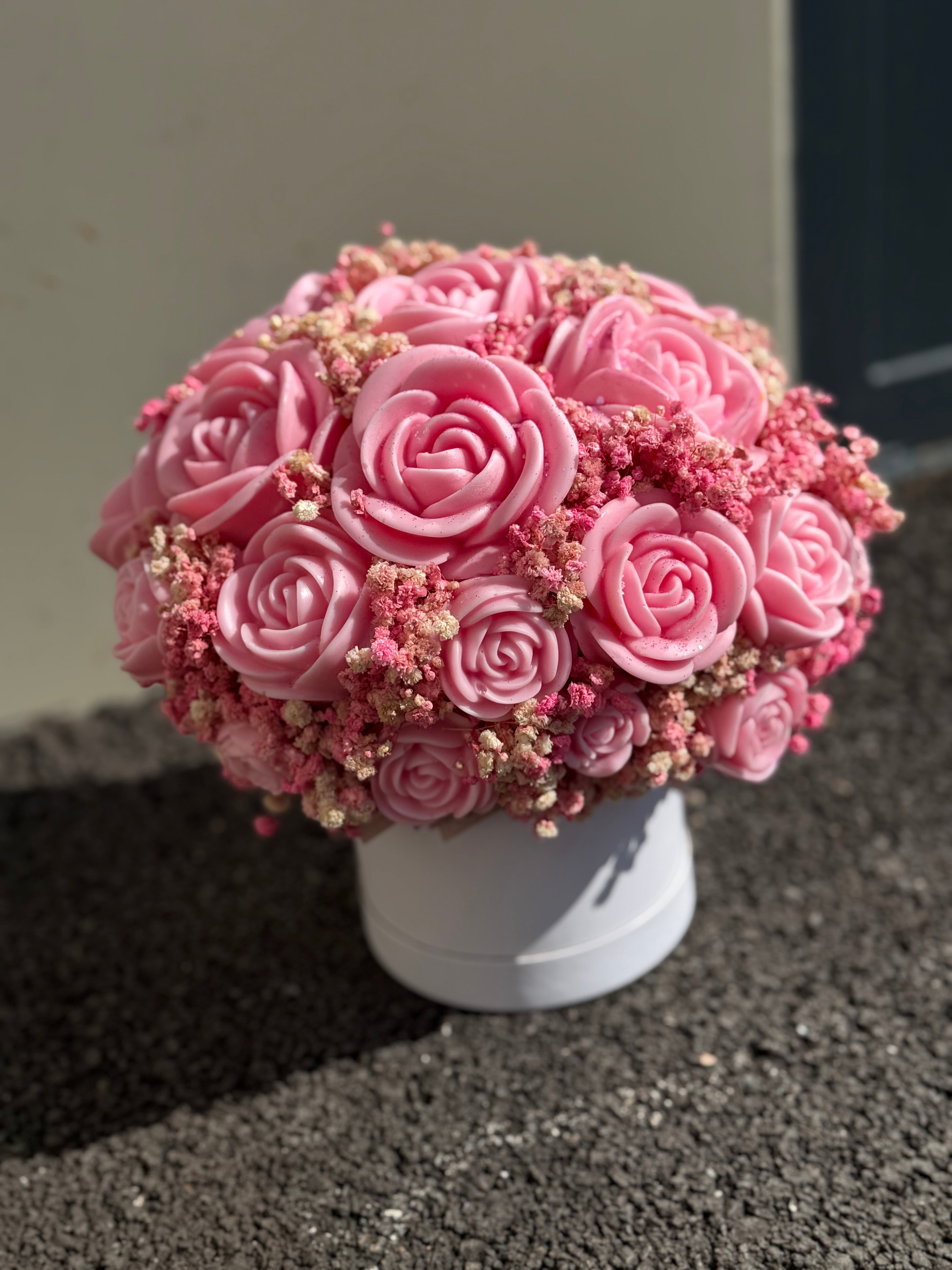 Bouquet parfumé en cire