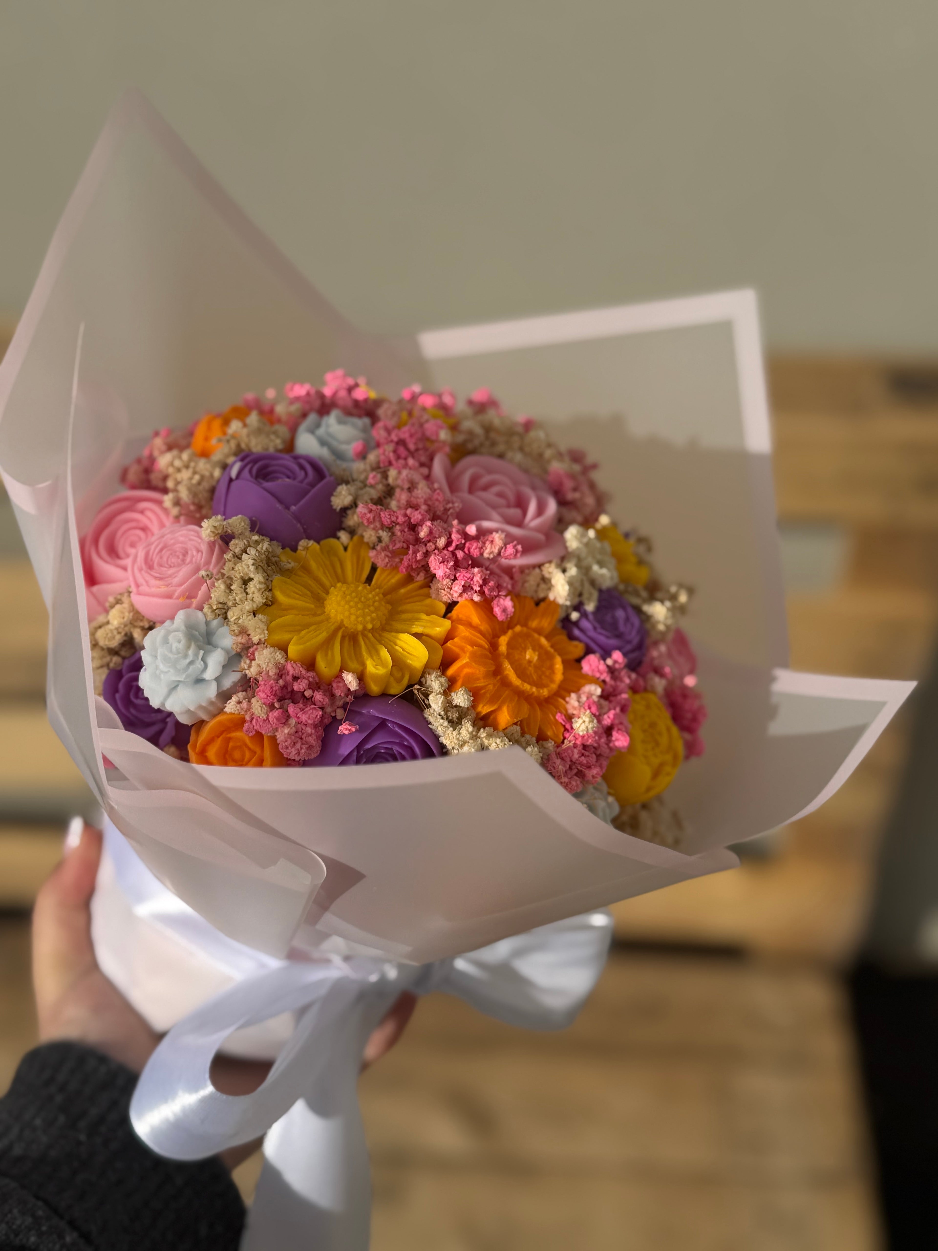 Bouquet parfumé en cire