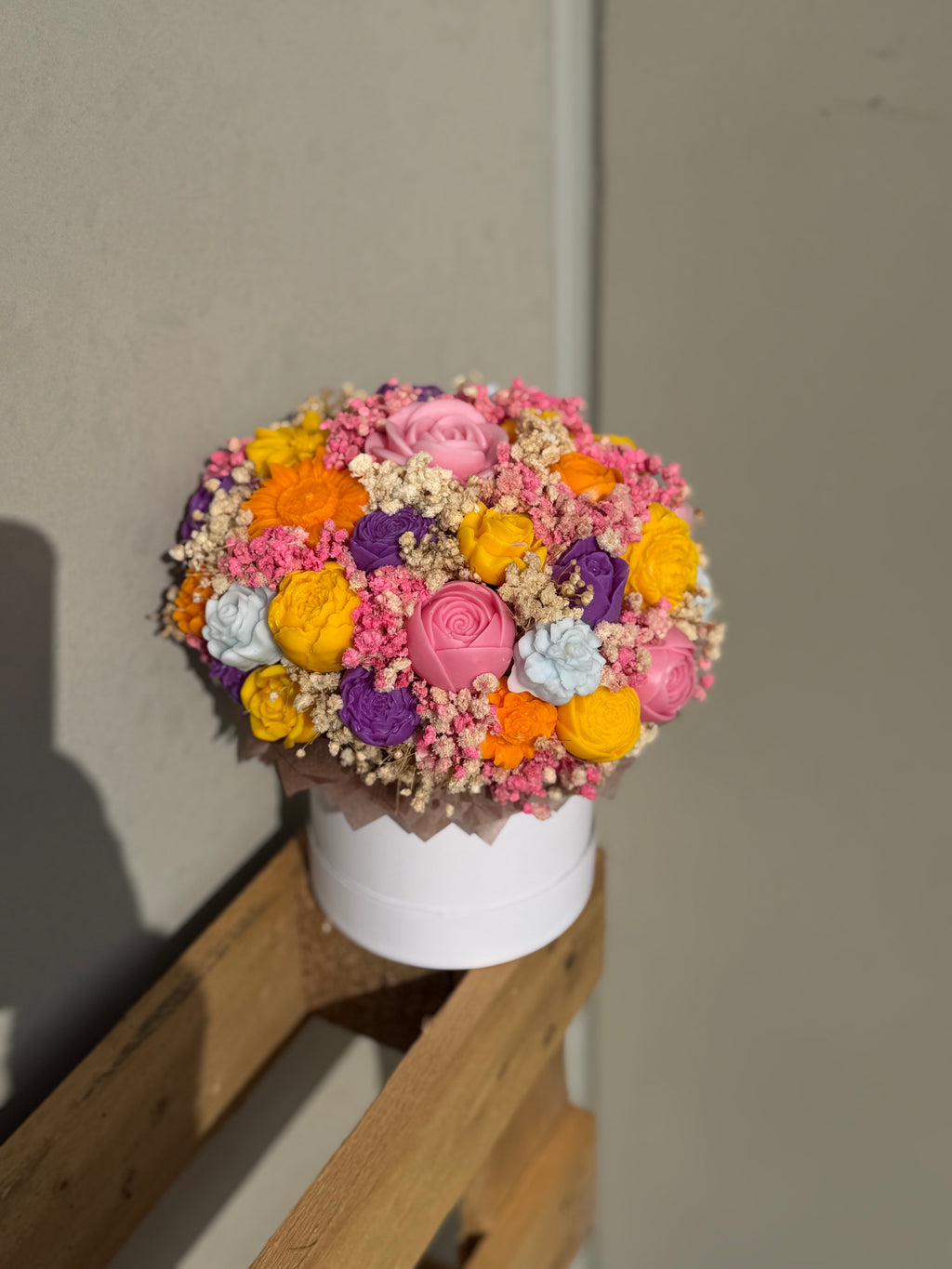 Bouquet parfumé en cire