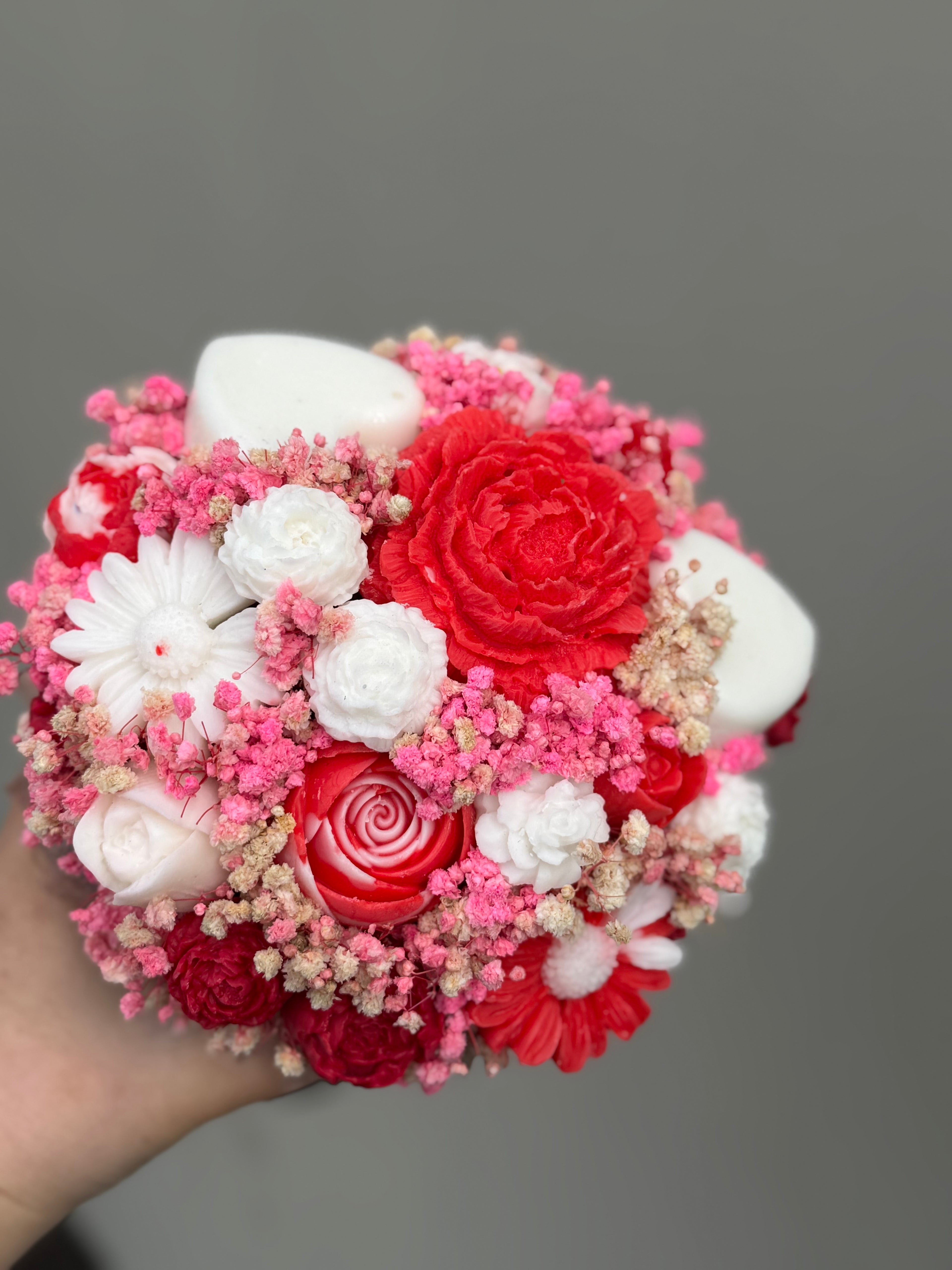 Bouquet parfumé en cire