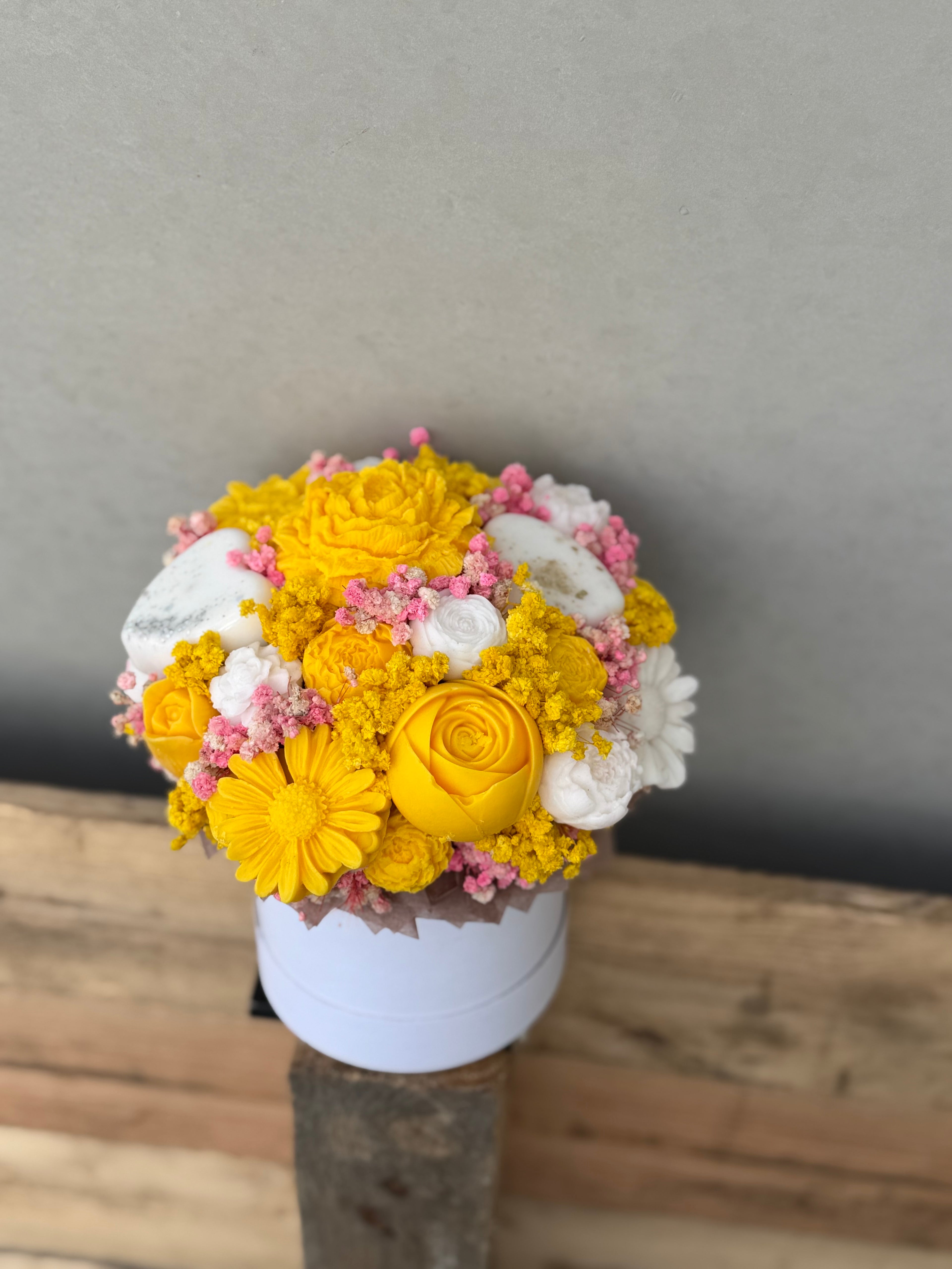 Bouquet parfumé en cire