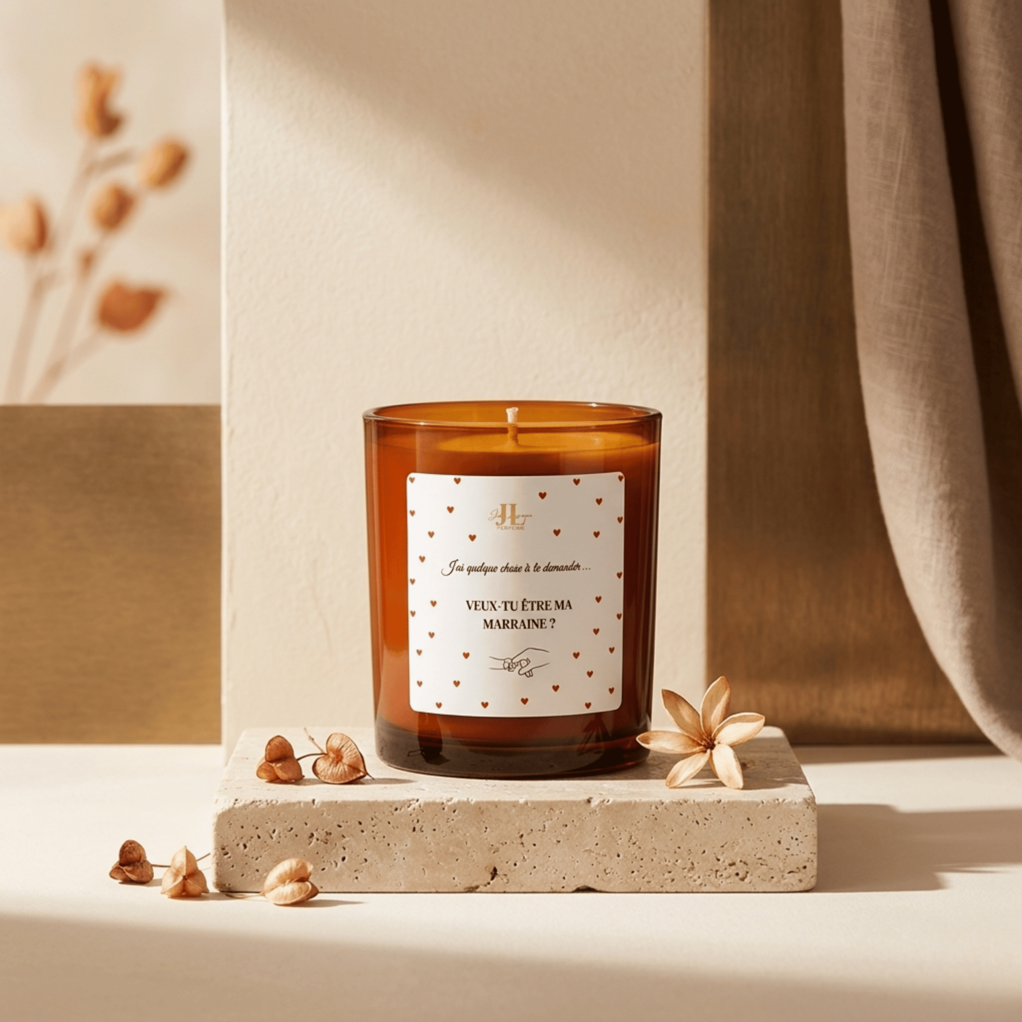 Bougie parfumée “Veux-tu être ma Marraine ?”